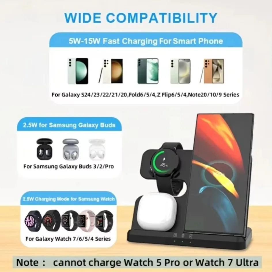 3-in-1 Desktop Wireless Charging Stand