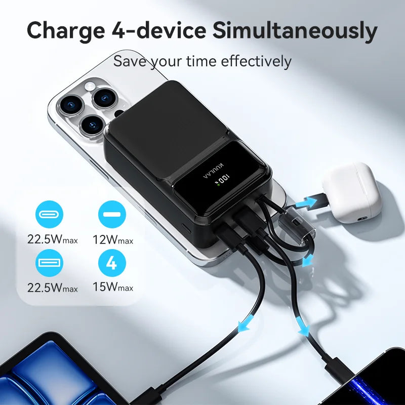 30,000mAh High-Capacity Power Bank