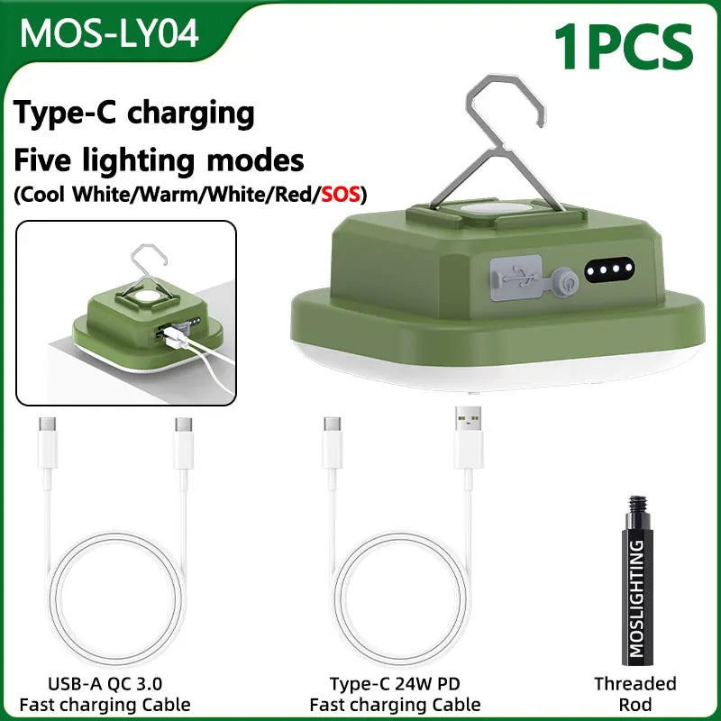 80W Rechargeable Camping Lantern