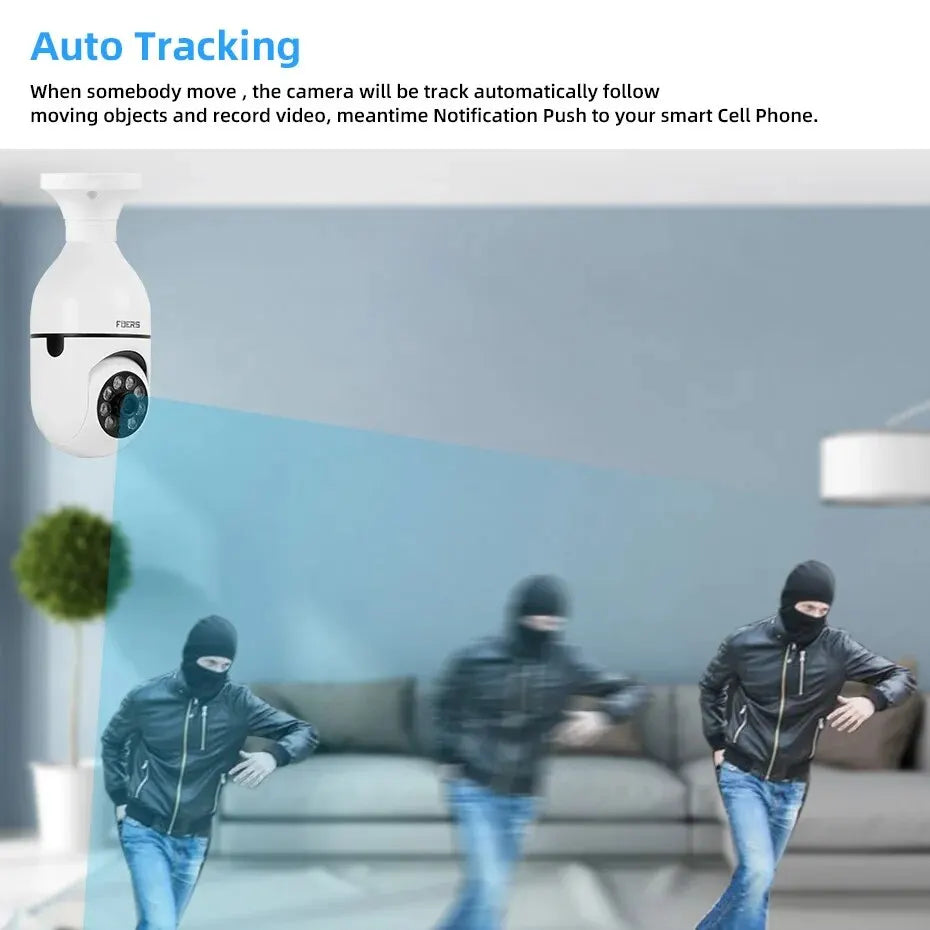 5G WiFi Bulb Security Camera
