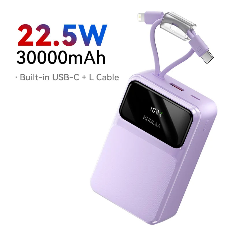 30,000mAh High-Capacity Power Bank