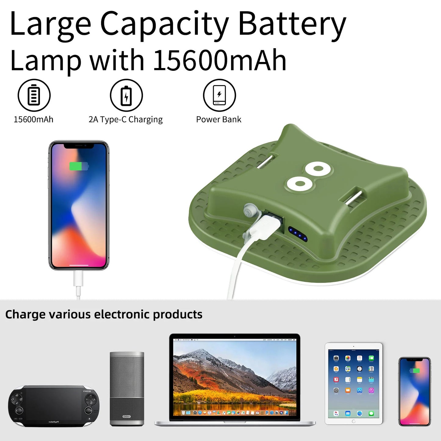80W Rechargeable Camping Lantern