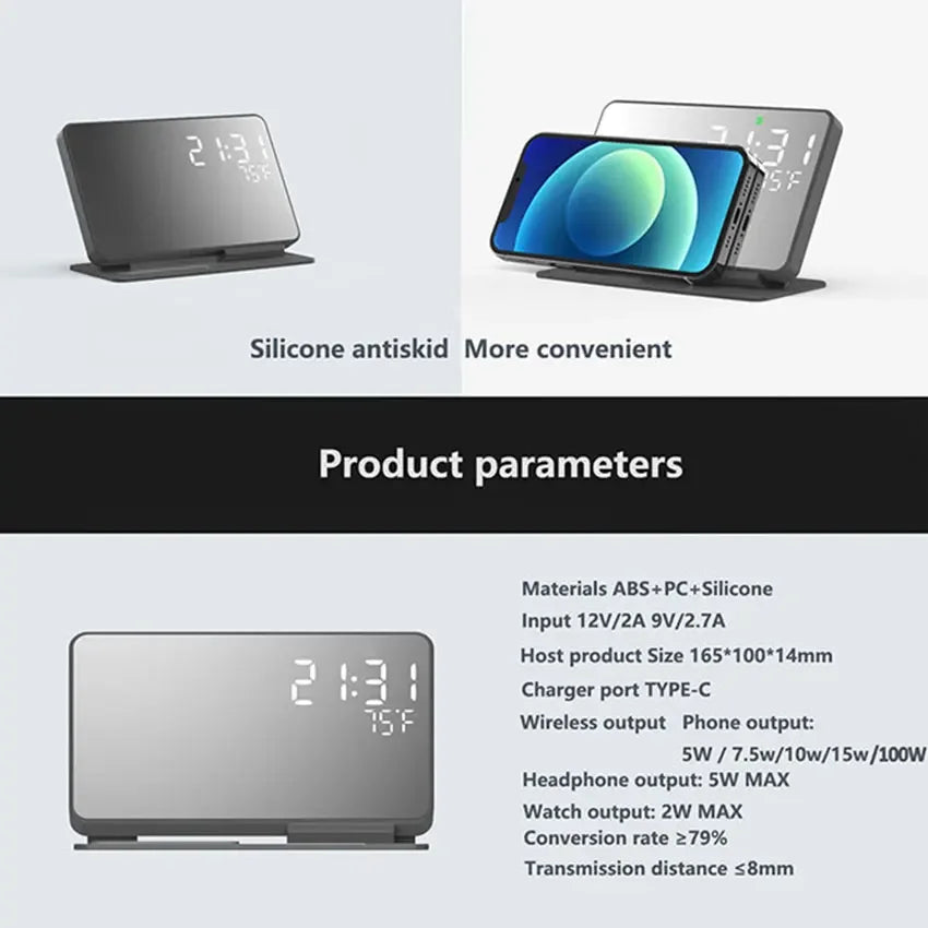 30W Fast Wireless Charging Dock Station