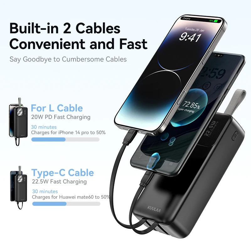 30,000mAh Power Bank | 22.5W Fast Charging Portable Charger