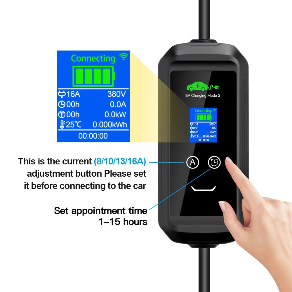 11kW Portable EV Charger | Type 2
