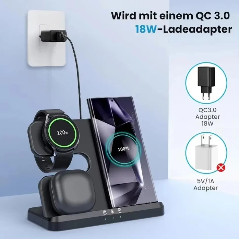 3-in-1 Desktop Wireless Charging Stand