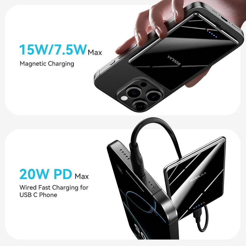 Magnetic Wireless Power Bank 5000mAh