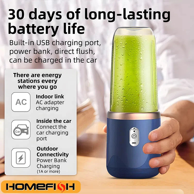 Double Cup Portable Juicer & Blender
