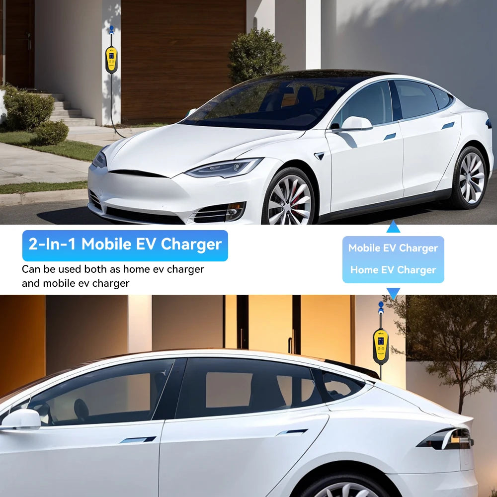 7kW Portable EV Charger | Type 1 / Type 2