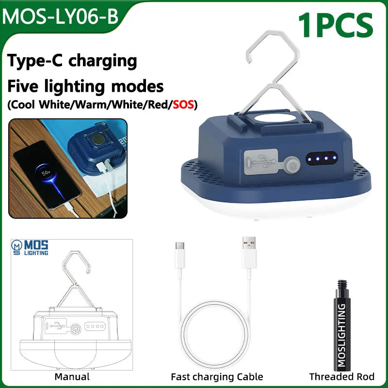 80W Rechargeable Camping Lantern