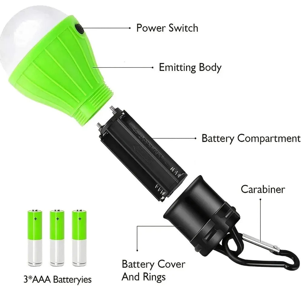 Portable 3-LED Hanging Light