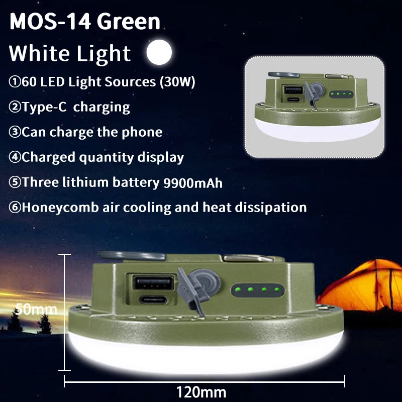 Rechargeable 9900mAh Camping Lantern