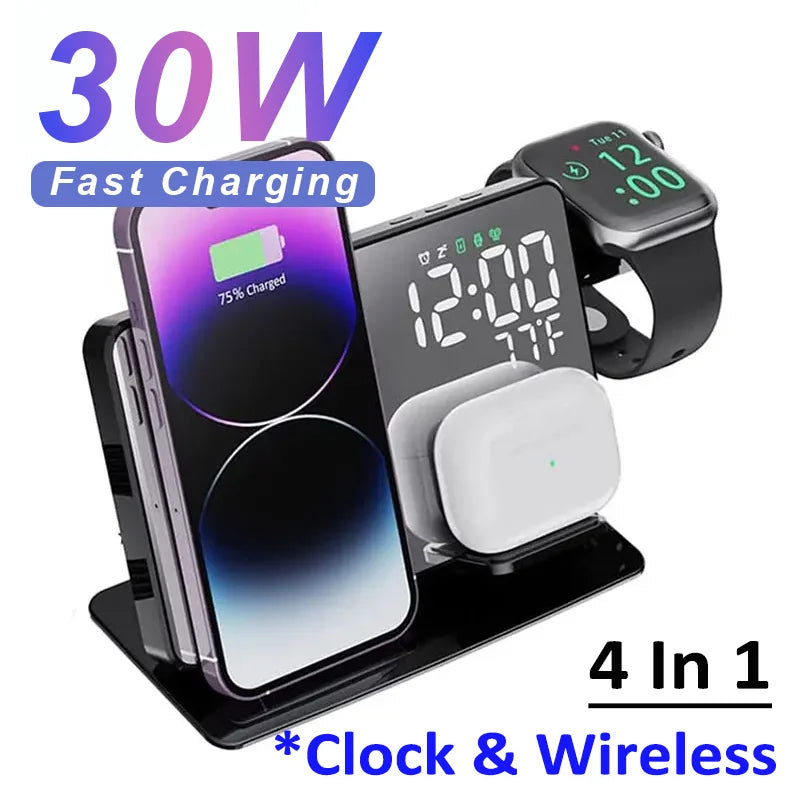30W Fast Wireless Charging Dock Station