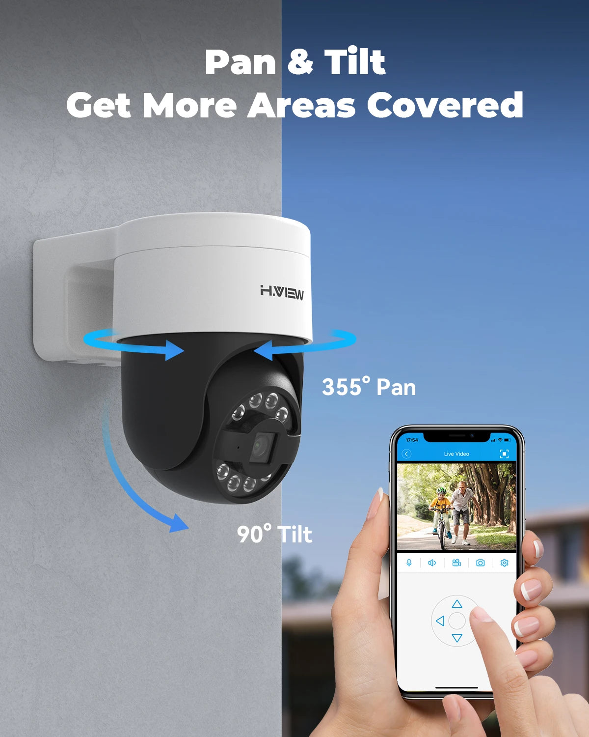 PoE PTZ Dome IP Camera
