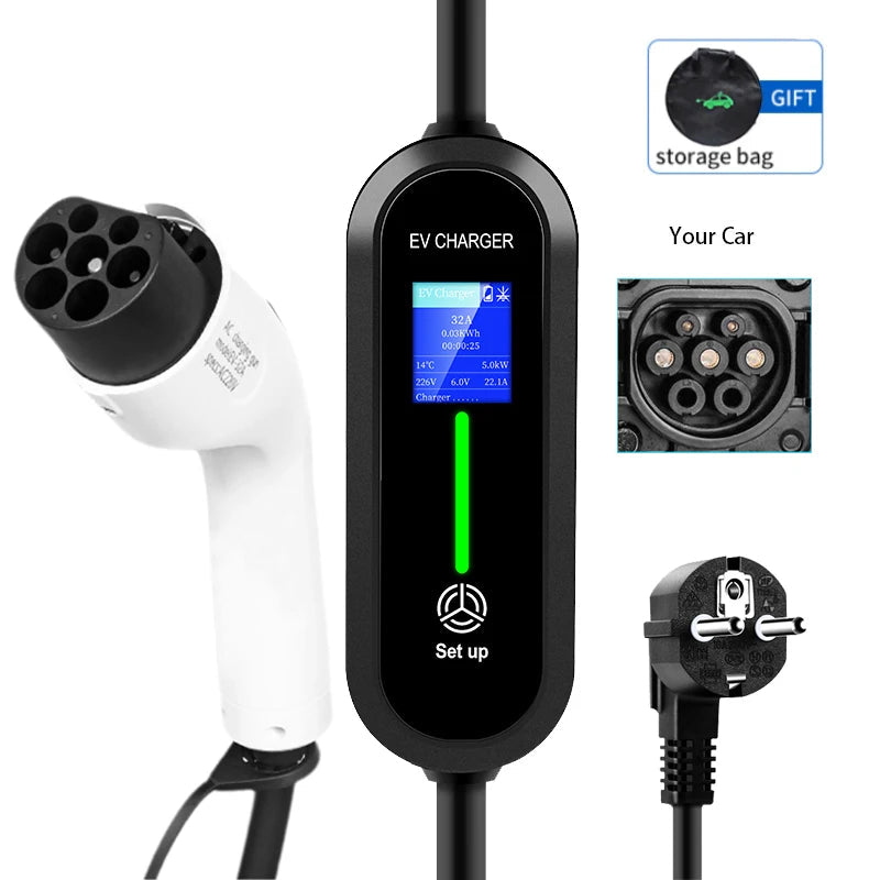 EV Portable Charger | Type 1 / Type 2