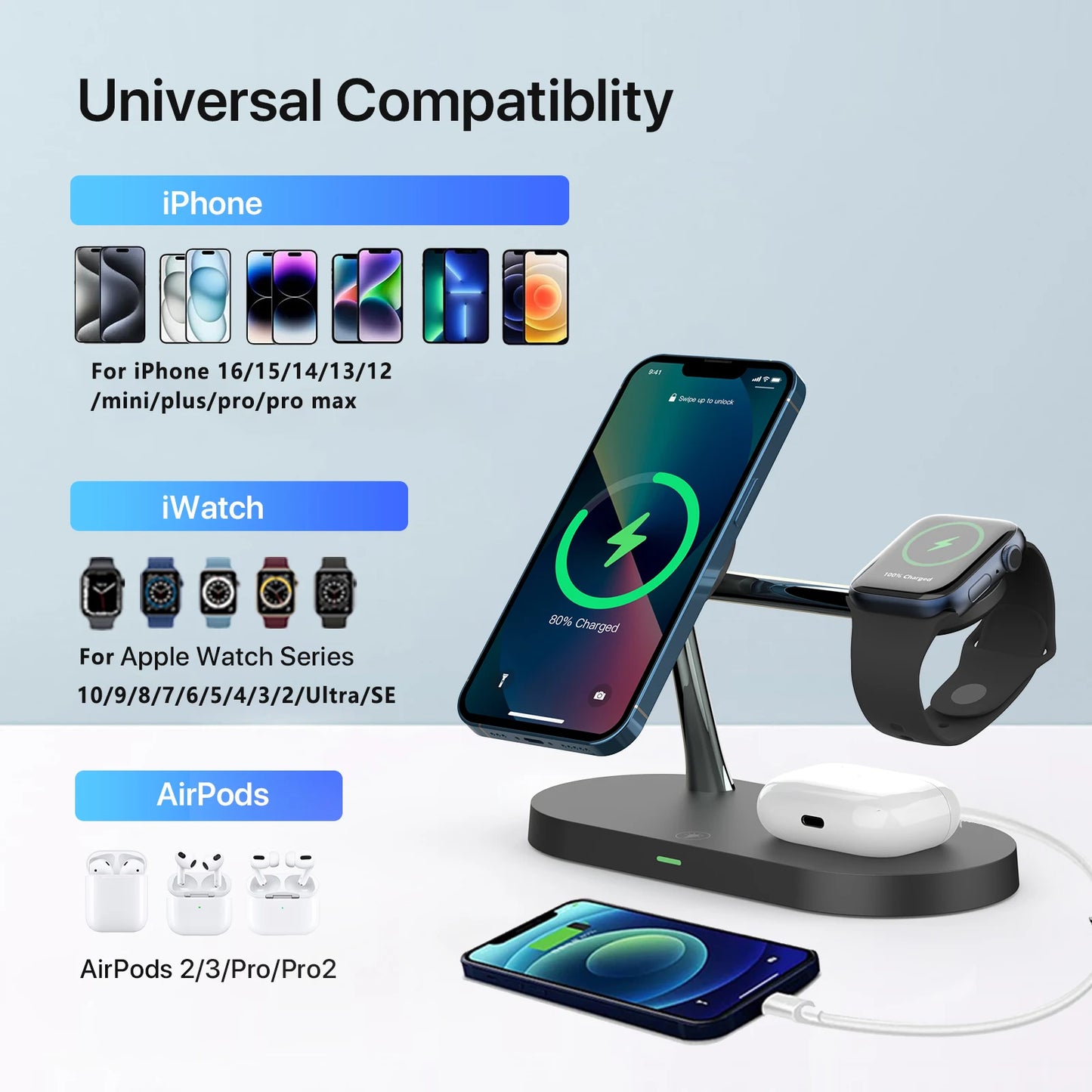 3-in-1 Wireless Charger Stand