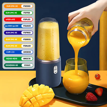Double Cup Portable Juicer & Blender