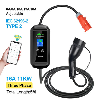 11kW Portable EV Charger | Type 2