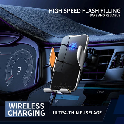 15W Wireless Car Charger | Auto-Sensing Phone Holder