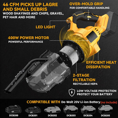 Portable Cordless Vacuum 400W Dry 5 in 1