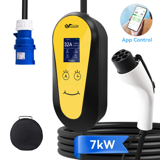 7kW Portable EV Charger | Type 1 / Type 2