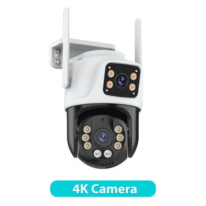 Triple-Lens PTZ WiFi Security Camera